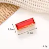 Nuevos y creativos accesorios de aleación de zinc con forma de gema de amor, moda versátil, multiestilo, para zapatos con agujeros, accesorios de flor