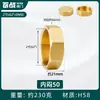Enchufe a Prueba de Explosiones de Rosca Hexagonal Exterior de Cobre de 4 Puntos Cable Enchufe Tapa de Enchufe de 6 Puntos Tapón de Tubería de Pared de 1 Pulgada con Diente Interior Tapa para Tubería de Agua