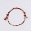 Amazon Pulsera de la Amistad de Cuerda de Algodón Colorida Tejida a Mano Xizang Frotada a Mano Cuerda de Algodón Colorida Suministros para Fiesta Nuevo
