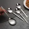 Cuchara Grande de Acero Inoxidable para Servir para Comedor de Hotel, Cuchara Grande para Servir Platos, Cuchara Compartida para Cafetería Escolar