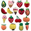 Serie de Frutas Calzado Tipo Clogs Desmontable Transfronterizo Accesorios de Flor para Zapatos Goma Suave de PVC Zapatos de Jardín Hebillas Decorativas Venta al por Mayor