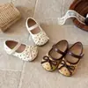 Zapatos de Princesa de Lunares con Lazo para Niñas 2026 Primavera/Verano Nuevos de Moda Versátiles Mary Jane Suela Suave Zapatos Pequeños de Cuero