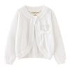 Jaqueta Cardigan de Tricô de Linho para Meninas Xale com Proteção Solar Infantil para Crianças Pequenas e Médias Cardigan de Proteção Solar de Verão Venda por Atacado