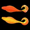 Luya isca parafuso isca macia rolo cauda voando pupa 8cm/10.5cm Luya isca falsa pvc material fábrica atacado