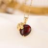Yilu prata S925 prata esterlina banhado a ouro sangue âmbar vintage moda moeda bolsa pingente temperamento cobre saco de moedas pingente de prata