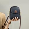 Bolsa de Celular de Couro Genuíno para Mulheres 2026 Nova Moda Outono Autêntica Bolsa Pequena Simples e Versátil Bolsa de Ombro Transversal de Couro Bovino