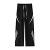 Pantalones cortavientos casuales de pierna recta extragrandes para exteriores 2026, estilo nuevo deportivo y moderno, pantalones casuales versátiles de corte holgado para hombre