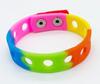 Pulseras de Silicona con Agujeros para Hombres y Mujeres con Correas de Muñeca de Silicona de Muñeco de Dibujos Animados Se Pueden Incrustar con Accesorios de Flor de Zapato 21 cm