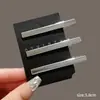 Grampo de Cabelo Pequeno de Metal Prateado de Alta Qualidade Presilha Vazada Bb Presilha Bico de Pato Estrela Feminina Grampo Lateral Grampo para Cabelo Quebrado