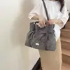 Bolsa de Lona con Diseño Estilo Coreano de Estrella para Mujer, Estilo Perezoso, Casual Ins, Gran Capacidad, Bolso de Hombro Versátil para el Trabajo