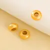 Cuentas de Ábaco Chapadas en Oro de Plata 925, Cuentas Espaciadoras, Cuentas Sueltas, Collar Hecho a Mano para DIY, Pulsera, Materiales para Ensartar, Accesorios de Joyería
