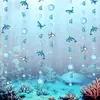 Decoraciones de Actividades de Temporada de Regreso a Clases con Temática Oceánica de Verano para Jardín de Infantes Adornos Colgantes de Cumpleaños Medusas Burbujas Banderines