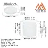 Frasco de PP de 500 ml (400ML Reales) Botella de Plástico de Boca Ancha Sellada Frasco de Almacenamiento para Snacks y Cereales Frasco para Empaque de Polvos