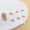 Decoraciones de Arte para Uñas de Resina Dibujos Animados Botella de Vino Decoraciones para Uñas Aretes Funda de Teléfono Accesorios para Uñas Portátiles Estilo Ins