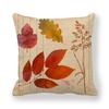 Otoño de Acción de Gracias Hoja Lino Cifrado Cáñamo Fino Funda de Almohada Funda de Cojín Viento Simple Moderno Suministro Transfronterizo Ym088