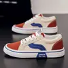 Otoño 2026 Popular Más Vendido Zapatos de Hombre Diseño Bloque de Color Zapatos de Lona Cómodos Retro Versátil Moda Zapatos Casuales K24