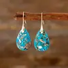 Pendientes Colgantes Bohemios de Nuevo Estilo Festivo con Piedras Semipreciosas Pendientes Europeos y Americanos Populares Joyería Ins de Comercio Electrónico Transfronterizo