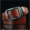 Nueva Hebilla de Anillo D Retro Transfronteriza Cinturón de Cuero para Hombre Cinturón Casual Antiguo para Pantalones Cinturón de Cintura con Hebilla de Pin para Jóvenes Venta al por Mayor