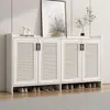 Gabinete de Zapatos Totalmente de Aluminio para Entrada del Hogar, Exterior, Impermeable, Villa, Protección Solar, Almacenamiento, Gabinete de Almacenamiento para Balcón