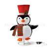 Decoración Luminosa Navideña de Amazon Adorno de Muñeco Pingüino Adorno de Muñeco de Nieve Navideño Accesorios de Decoración para Ventana Venta Directa de Fábrica