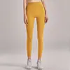 Leggings Deportivos Lulu Estilo Europeo y Americano para Fitness, Pantalones de Yoga Levanta Glúteos Color Durazno para Mujer, Pantalones de Yoga Ajustados de Cintura Alta con Sensación de Segunda Piel