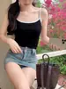 Nueva Camisola Estilo Coreano Puro Deseo Algodón Puro Espalda Hermosa Integrada con Almohadillas en el Pecho Chaleco Envuelta en el Pecho Ropa Exterior Capa Base Bandeau Corto