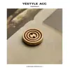 Botones de Madera de Álamo Blanco de Dos Agujeros Yisen Botones Vintage de Madera Natural para Suéteres y Tejidos Botones Decorativos