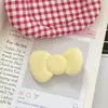Grampo Lateral Estilo Menina Fofa Presilha de Cabelo Acessórios de Cabelo Laço de Pelúcia Clipe Bico de Pato Cor de Doce Acessório de Cabeça Doce