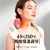 Massageador de ombro e pescoço com aquecimento para músculos oblíquos transfronteiriços, apresentando um design de massagem manual semelhante ao humano, com amassamento e capacidades de massagem multifuncional no pescoço e nos ombros