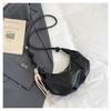 Estilo Coreano Trendy Splicing Estilo Perezoso Bolso Dumpling 2025 Verano Nuevo Diseño Nicho Bolso de Hombro Único Bolso Sobaco Bolso Croissant