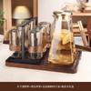 Hervidor de agua de vidrio anti-escaldaduras para sala de estar, apto para el hogar, taza de té, juego de tazas de alta gama, juego de agua, juego de té