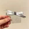 Peine elegante y voluminoso para mujer, creando un look dulce y encantador con un pasador de lazo, perfecto para un peinado alto y versátil, nuevo peine y accesorios para el cabello 2026