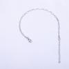 Pulsera de Hoja de Acero Inoxidable Chapado al Vacío en Oro de 18K Conservación del Color Tobillera DIY Cadena para Cintura Collar de Acero de Titanio Cadena de Joyería Fabricante