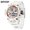 Reloj Electrónico de Moda Transfronterizo Sanda para Hombre Resistente al Agua Luminoso Despertador Multifuncional Reloj Deportivo para Hombre en stock Suministro Directo