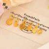 Pingente Antigo de Estrela de Cinco Pontas da Sorte em Ouro Acessórios para Joias DIY para Atrair Riqueza e Sorte Pingente Acessórios para Pulseira da Sorte para Mulheres