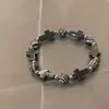 Pulsera Cruzada de Piedra Biliar Negra Estilo Frío Oscuro para Hombres Pulsera de Alto Nivel Pulsera de Diseño de Nicho Hip-Hop de Moda para Mujeres