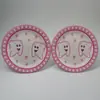 Plato de Papel Desechable con Dientes Impresos Personalizados para Hombres, Mujeres y Bebés Plato de Papel para Fiesta de Cena Plato Creativo para Pasteles