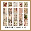 Pacote de materiais infeelme: Série Crônicas Botânicas, adesivos decorativos DIY com tema floral vintage, 20 folhas incluídas