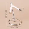 Enfeite de suporte em forma de coração de cristal, suporte de exibição de metal para esfera de cristal, base para espécime mineral de pedra bruta, suporte de pedra ornamental atacado