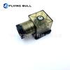 Caja de conexiones para válvula solenoide hidráulica MPM con enchufe electromagnético de luz conector tipo Hermann transparente DIN43650A
