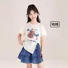 Tutu Elefantinho Roupas Infantis Calças para Meninas Verão 2026 Novo Estilo Calça Saia Cargo Infantil Super Fofa Casual Calças Longas Calças de Verão