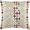 Funda de almohada estilo étnico bohemio con estampado vintage, funda de cojín para decoración del hogar, sofá, oficina, extraíble y lavable