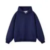 Sudadera con capucha de color liso para otoño e invierno, chaqueta casual holgada estilo Hong Kong, top pullover versátil para pareja, moderno en blanco y negro
