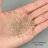 Joyería para Uñas Color Champagne Brillante Circonia Mini Pequeños Planos Fondo Diamante Mezclado Forma Especial Marquise Joyería de Diamante para Uñas Venta al por Mayor