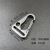 Em Estoque Chaveiro de Aço Inoxidável 304 Fivela de Cintura Masculina Chaveiro de Carro Fivela de Escalada ao Ar Livre Pingente Clipe para Garrafa de Água