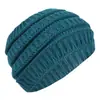 Diadema de Nuevo Estilo para Amazon Transfronterizo, Diadema Cálida Protectora de Orejas, Gorro con Abertura Superior para Cola de Caballo, Gorro de Punto Trenzado