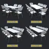 Mesa Plegable Mesa de Comedor Mesa y Sillas para el Hogar para Comer Rectangular Simple Exterior Moderna Portátil Mesa para Puesto de Mercado Nocturno