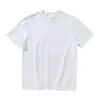 Camiseta de Algodón Puro Pesado para Mujer de 250g, Estilo Unisex Versátil Casual, Color Sólido, Corte Holgado, Top Sencillo de Manga Corta Talla Grande Venta al por Mayor