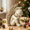 Pieza decorativa clásica de ángel estilo vintage con un ambiente nórdico atmosférico, adecuada para la decoración de cafeterías y restaurantes, personalizable como regalo