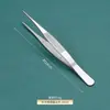 Pinzas de Acero Inoxidable 304 Anti-Yodóforo Pinzas Médicas en Forma de Pistola para Vendajes Arte del Té Herramientas para Jardinería Acuática Pinzas Espesadas 403
